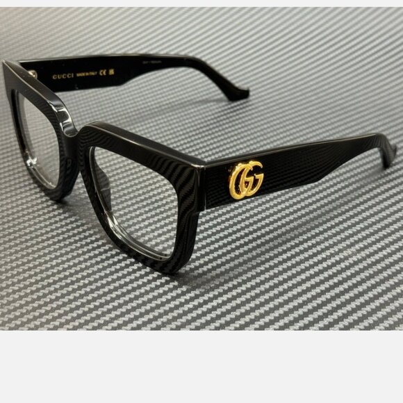 GUCCI Black Gold Women\'s Medium 52 mm Eyeglasses main image 4